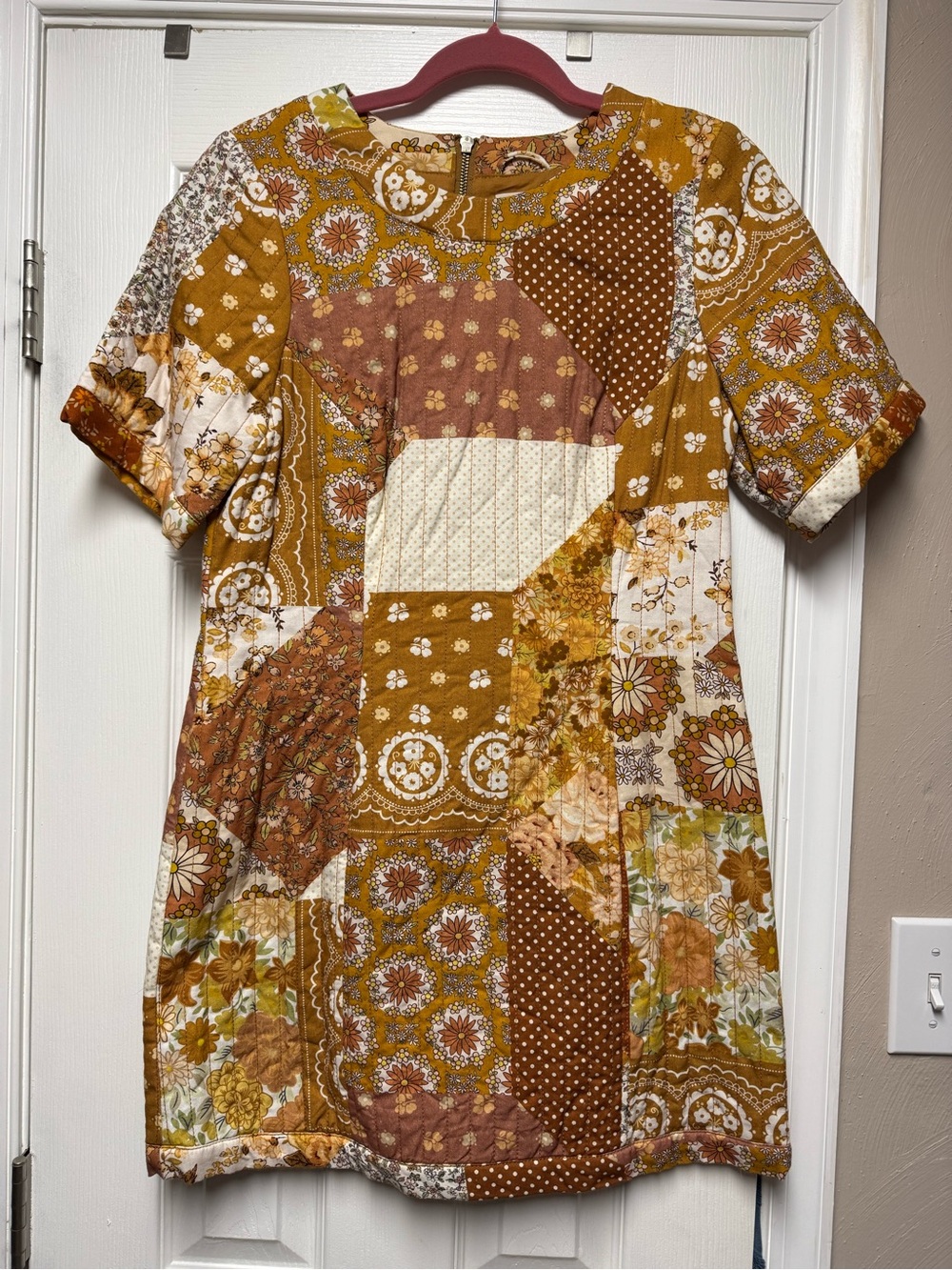 Spell - Cha Cha Quilted Tunic Dress -Patchwork - Size Small - Like NEW!